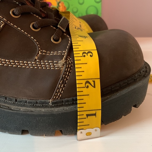 Vintage 90’s Mudd Chunky Platform Donnie Brown Oxford Style Shoes Deadstock Y2K - Picture 13 of 17